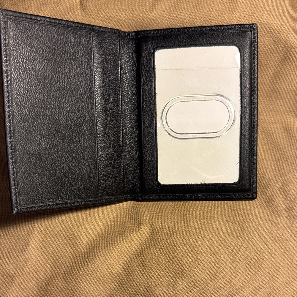 Levenger Black Leather Card Holder